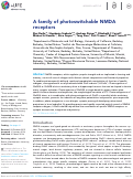 Cover page: A family of photoswitchable NMDA receptors