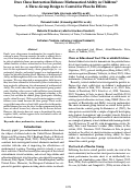 Cover page: Does Chess Instruction Enhance Mathematical Ability in Children?A Three-Group Design to Control for Placebo Effects