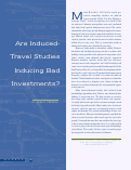 Cover page: Art Induced-Travel Studies Inducing Bad Investments?