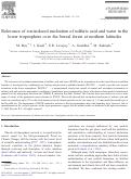 Cover page: Relevance of ion-induced nucleation of sulfuric acid and water in the lower troposphere over the boreal forest at northern latitudes