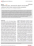 Cover page: Engineering large, anatomically shaped osteochondral constructs with robust interfacial shear properties