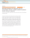 Cover page: Directed transport of neutrophil-derived extracellular vesicles enables platelet-mediated innate immune response