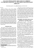 Cover page: FULL ELECTROMAGNETIC SIMULATION OF COHERENT SYNCHROTRON RADIATION VIA THE LORENTZ-BOOSTED FRAME APPROACH