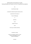 Cover page: Educational Recontextualization in Uganda: Seeking Flexibility and Variation in an Era of Transnational Isomorphisms