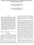 Cover page: Differences in learnability of pantomime versus artificial sign: Iconicity, culturalevolution, and linguistic structure