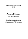 Cover page: Animal Songs