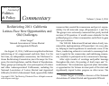 Cover page: Redistricting 2011: California Latinos Face New Opportunities and Old Challenges