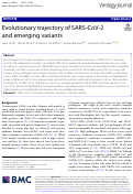 Cover page: Evolutionary trajectory of SARS-CoV-2 and emerging variants