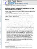 Cover page: Estimating magnetic fields of homes near transmission lines in the California Power Line Study