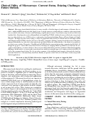 Cover page: Clinical Utility of Microarrays: Current Status, Existing Challenges and Future Outlook