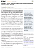 Cover page: Assessing the role of multiple mechanisms increasing the age of dengue cases in Thailand