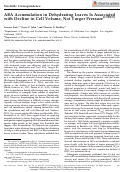 Cover page: ABA Accumulation in Dehydrating Leaves Is Associated with Decline in Cell Volume, Not Turgor Pressure