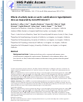 Cover page: Effects of activity levels on aortic calcification in hyperlipidemic mice as measured by microPETmicroCT.