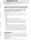 Cover page: Simultaneous heart-kidney transplant in patients with borderline estimated glomerular filtration rate without dialysis dependency.