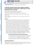 Cover page: A historic perspective on the current progress in elucidation of the biologic significance of non-neuronal acetylcholine.