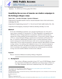 Cover page: Quantifying the success of measles vaccination campaigns in the Rohingya refugee camps