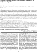 Cover page: Resolving Conflicting Priorities Concerning Food Safety Issues in Leafy Green Vegetables