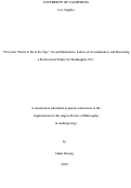 Cover page: “Everyone Wants to Be at the Top”: Social Hierarchies, Labors of Accumulation, and Becoming a Professional Subject in Washington, D.C.