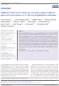 Cover page: Inhibition of the Sec61 translocon overcomes cytokine‐induced glucocorticoid resistance in T‐cell acute lymphoblastic leukaemia