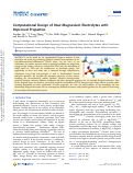 Cover page: Computational Design of New Magnesium Electrolytes with Improved Properties