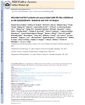 Cover page: Inherited GATA3 variants are associated with Ph-like childhood acute lymphoblastic leukemia and risk of relapse