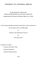 Cover page: Giving Responses Dimension: Representational Shifts in Color Space and Event Segmentation Decisions in Physical Space Over Time