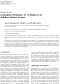 Cover page: Laminoplasty Techniques for the Treatment of Multilevel Cervical Stenosis