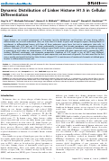 Cover page: Dynamic Distribution of Linker Histone H1.5 in Cellular Differentiation