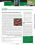 Cover page: Breast cancer and environmental research.