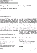 Cover page: Biological evaluation of a novel sorafenib analogue, t-CUPM