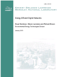 Cover page: Energy Efficient Digital Networks