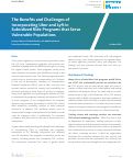 Cover page: The Benefits and Challenges of Incorporating Uber and Lyft in Subsidized Ride Programs that Serve Vulnerable Populations