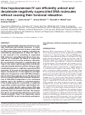 Cover page: How topoisomerase IV can efficiently unknot and decatenate negatively supercoiled DNA molecules without causing their torsional relaxation