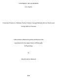 Cover page: Contextual Predictors of Intimate Partner Violence Among Ethnically Diverse Newlyweds Living with Low Incomes