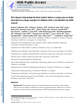 Cover page: The impact of prenatal alcohol and/or tobacco exposure on brain structure in a large sample of children from a South African birth cohort.