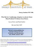Cover page of Why Did Air Conditioning Adoption Accelerate Faster Than Predicted? Evidence from Mexico