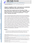 Cover page: Antigenic competition in CD4+ T cell responses in a randomized, multicenter, double-blind clinical HIV vaccine trial.