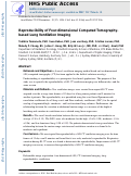 Cover page: Reproducibility of four-dimensional computed tomography-based lung ventilation imaging.