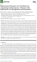 Cover page: Regeneration Dynamics of Coast Redwood, a Sprouting Conifer Species: A Review with Implications for Management and Restoration