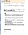 Cover page: Trajectories and predictors of symptom occurrence, severity, and distress in prostate cancer patients undergoing radiation therapy.