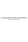 Cover page: Developing Empathy for Patients with Mental Illnesses