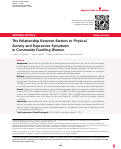 Cover page: The Relationship Between Barriers to Physical Activity and Depressive Symptoms in Community-Dwelling Women.