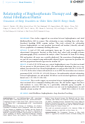 Cover page: Relationship of Bisphosphonate Therapy and Atrial Fibrillation/Flutter Outcomes of Sleep Disorders in Older Men (MrOS Sleep) Study