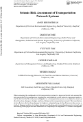 Cover page: Seismic Risk Assessment of Transportation Network Systems, Journal of Earthquake Engineering