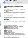 Cover page: Long-term ozone exposure and lung function in middle childhood.