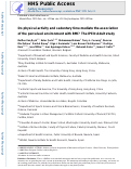 Cover page: Do physical activity and sedentary time mediate the association of the perceived environment with BMI? The IPEN adult study