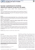 Cover page: Scotopic spatiotemporal sensitivity differences between young and old adults