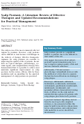 Cover page: Scalp Psoriasis: A Literature Review of Effective Therapies and Updated Recommendations for Practical Management.