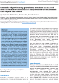 Cover page: Generalized perforating granuloma annulare associated with latent tuberculosis successfully treated with isoniazid: case report and review