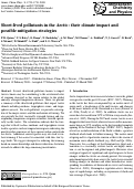 Cover page: Short-lived pollutants in the Arctic:  their climate impact and possible mitigation strategies